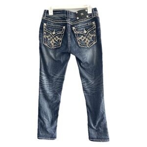Miss Me Signature-Rise Skinny Blue Jeans